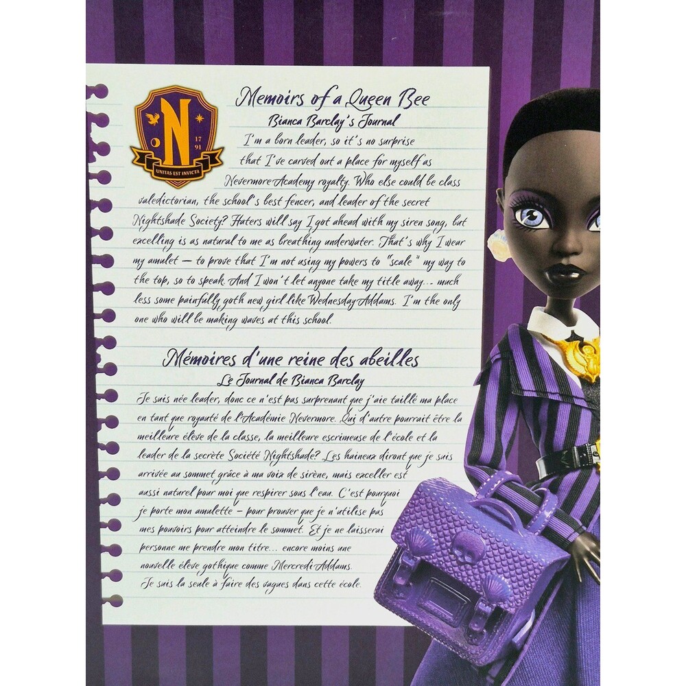 Monster High x Wednesday Bianca Barclay Doll JDR71 New - Picture 5 of 9